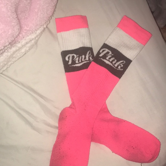 PINK Victoria's Secret Accessories - Bright PINK socks